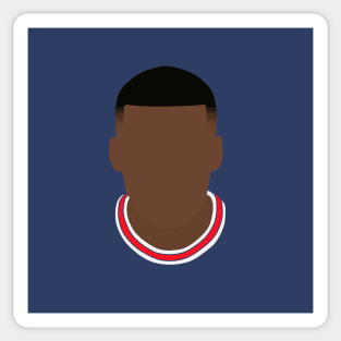 Georginio Wijnaldum Minimalistic Face Art Sticker